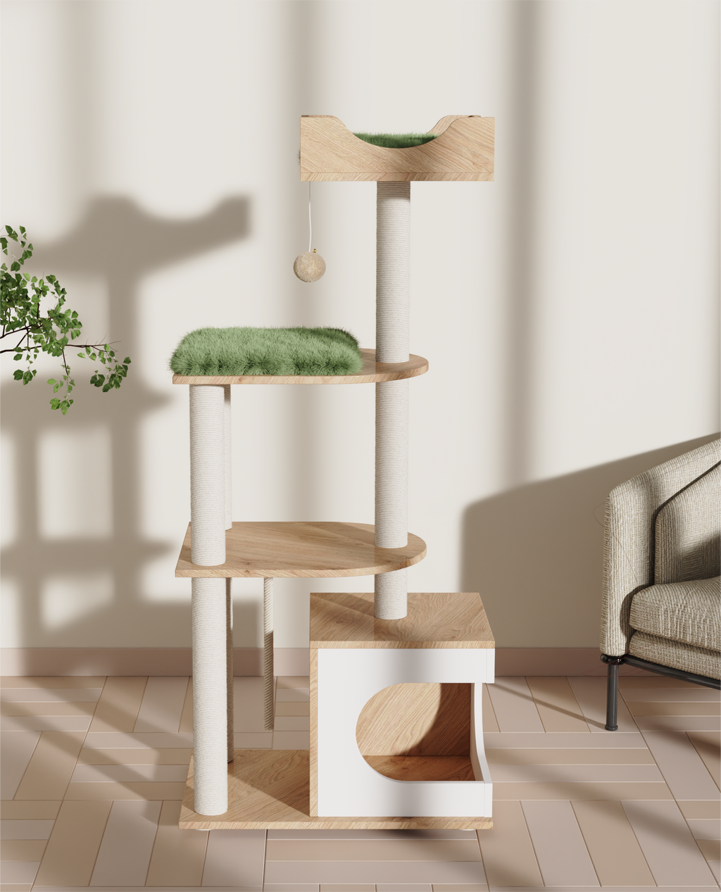 Modern Multi-Level Cat Tree