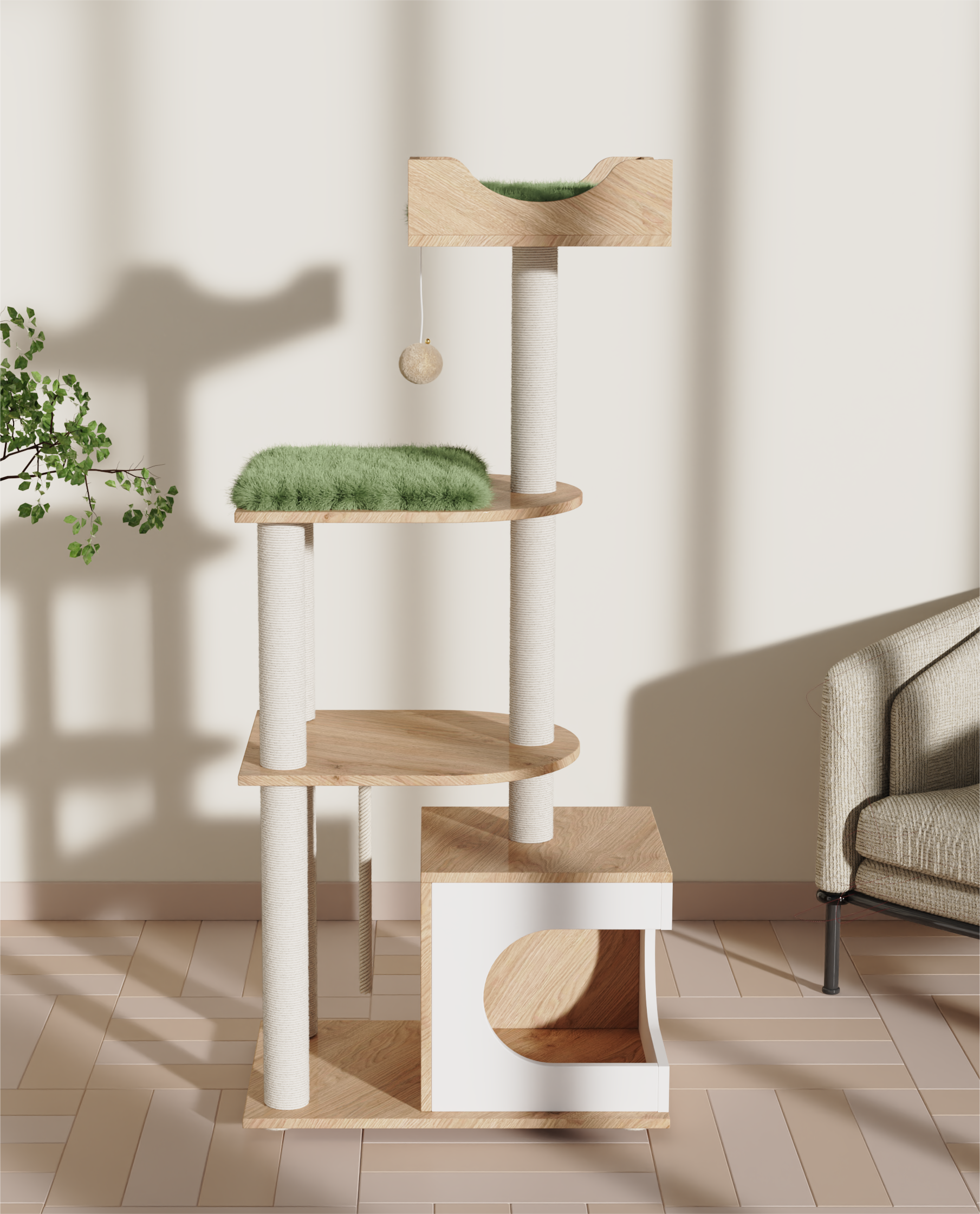 Modern Multi-Level Cat Tree