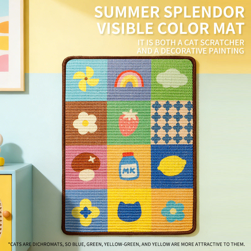 Summer Colorful Cat Scratcher Board
