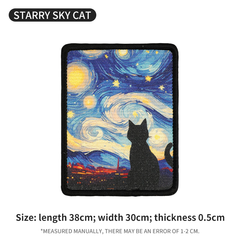 OIL PAINTING PHOTO FRAME CAT SCRATCH BOARD
