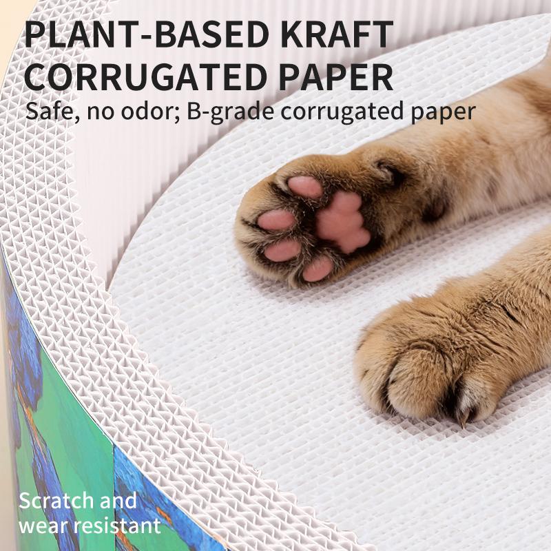 Art Round Cat Scratcher Bed