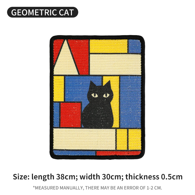 OIL PAINTING PHOTO FRAME CAT SCRATCH BOARD