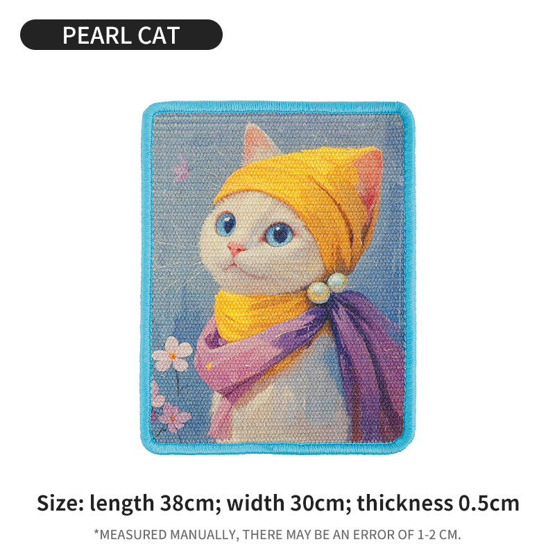 OIL PAINTING PHOTO FRAME CAT SCRATCH BOARD