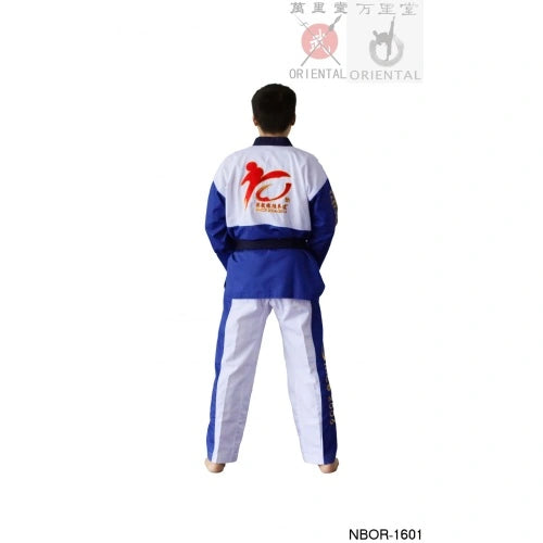 Taekwondo uniform v-neck black collars